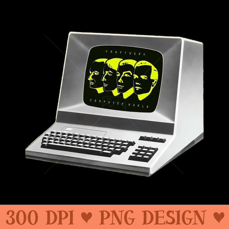 Kraftwerk Computer World - PNG download for graphic design | Inspire Uplift