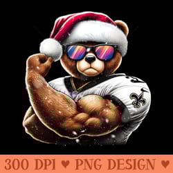 new orleans saints christmas - high quality png files