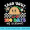 Taco Bout 100 Days of School Teacher Retro 100th Day Student - High Resolution PNG Designs - Capture Imagination with Every Detail