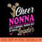 Cheer Nonna Biggest Fan Leopard Print And Pom Pom - Ready To Print PNG Designs - Bold & Eye Catching