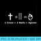 Christian Math - 1 Cross + 3 Nail 4given Love of Jesus - High Resolution PNG Designs - Easy-To-Print And User-Friendly Designs