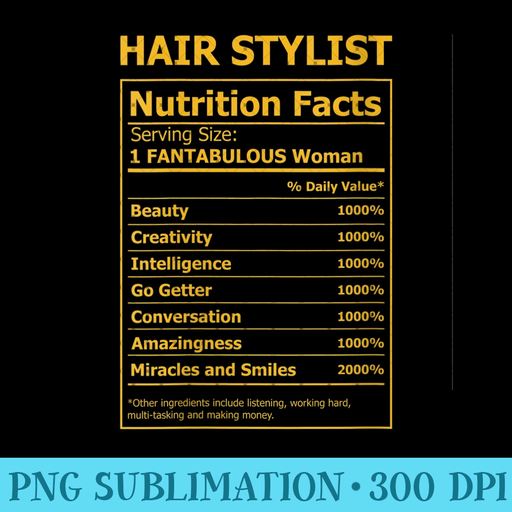 Womens Hair Hustler Hairstylist Cosmetology Supplies tshirt - Exclusive PNG designs - Stunning Sublimation Graphics