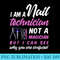 Womens Nail Technician Humor Manicurist Saying Nail Tech Raglan Baseball - Unique PNG Artwork - Boost Your Success with this Inspirational PNG Download