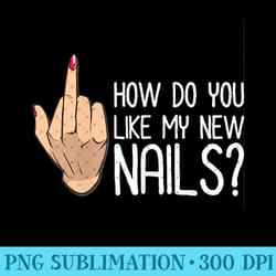 nail tech design cosmetologist manicure artist middle finger - png download