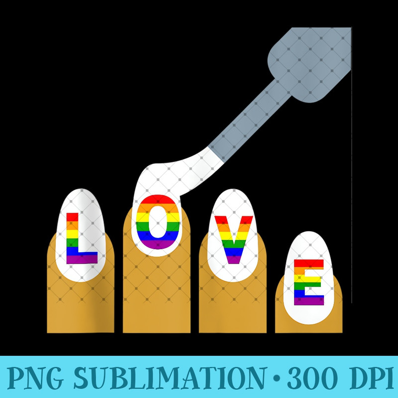 Pride Nails for a Nail Tech - PNG Prints - Add a Festive Touch to Every Day