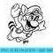 Nintendo Super Mario 3 Raccoon Fly Line Art Graphic T- - PNG Templates - Versatile And Customizable Designs