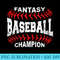 ESPN Fantasy Baseball Champion Baseball Stitch Logo V2 - PNG Graphics - Versatile And Customizable Designs