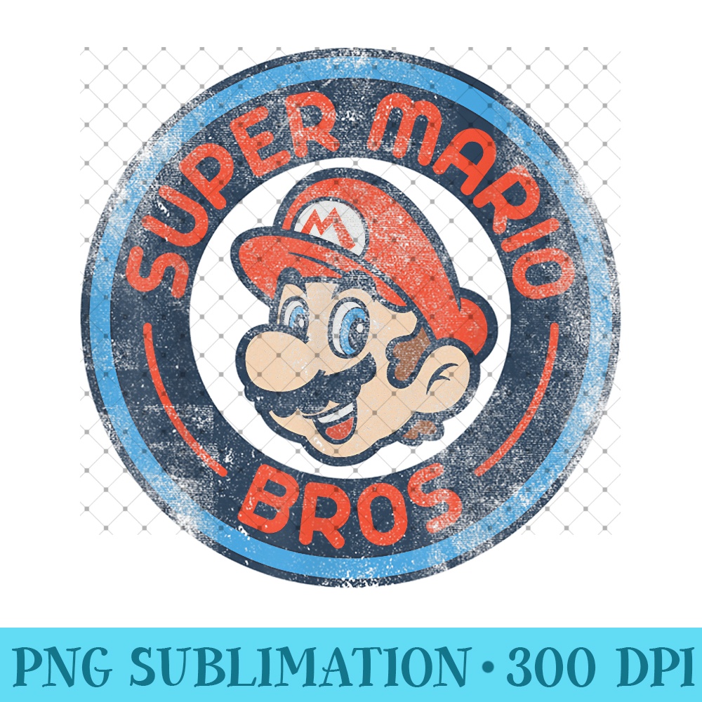 Super Mario Bros Mario Face Logo - Printable PNG Images - Bring Your Designs to Life