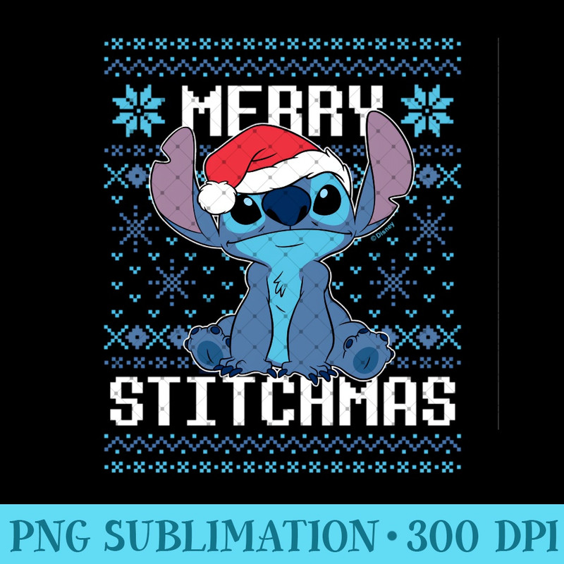 Lilo & Stitch - Merry Stitchmas Sweatshirt - PNG design downloads - Unique And Exclusive Designs