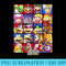 Super Mario Bros U Deluxe Character Selection Panel Grid Premium - PNG Graphics - Perfect for Personalization