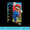 The Super Mario Bros. Movie It's-A-Me Mario Jumping Portrait - Digital PNG Artwork - Perfect for Creative Projects