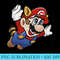 Super Mario Flying Mario Pocket Portrait - Digital PNG Downloads - Lifetime Access To Purchased Files