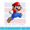 Super Mario Running Polka Dots Premium - High Resolution PNG Designs - Easy-To-Print And User-Friendly Designs
