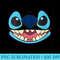 Womens Disney Lilo & Stitch Big Face Stitch - Modern PNG designs - Capture Imagination with Every Detail