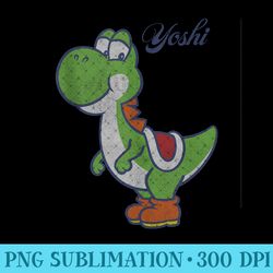 super mario yoshi simple portrait - png design downloads