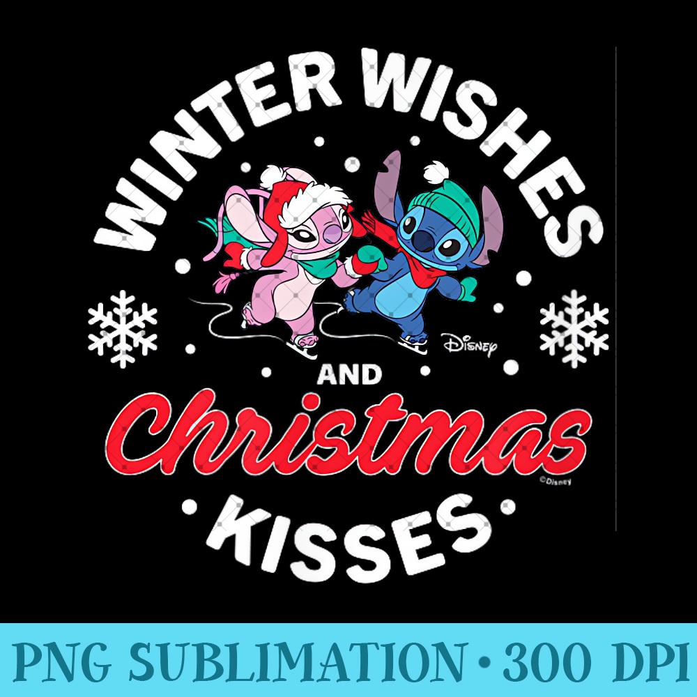 Lilo & Stitch - Winter Wishes And Christmas Kisses - PNG design assets - Revolutionize Your Designs