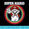 Super Mario Rainbow Retro Bold Logo Graphic T- - PNG design assets - Unleash Your Inner Rebellion