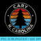 Cary North Carolina NC Vintage Graphic Retro 70s - High Resolution PNG Designs - Vibrant and Eye-Catching Typography