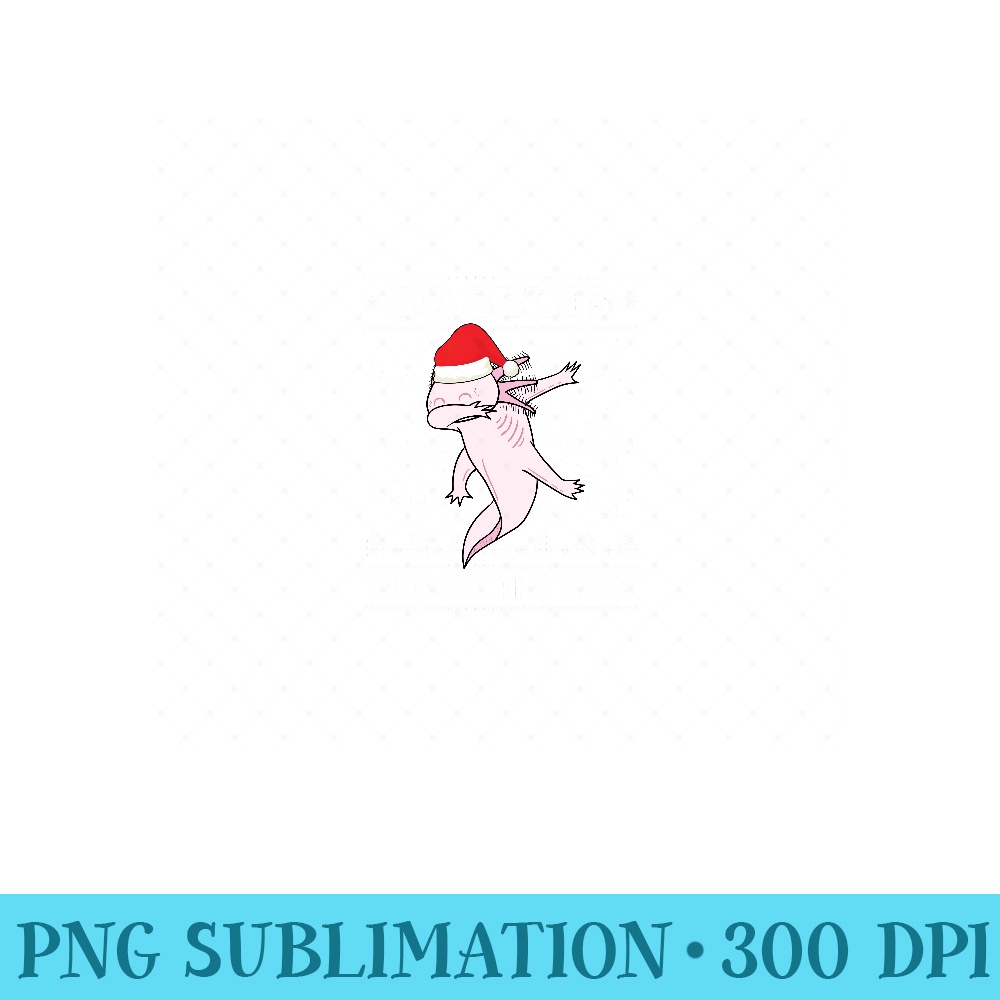 Dabbing Through The Snow Dab Axolotl Ugly Christmas Sweatshirt - Mug Sublimation PNG - Unleash Your Inner Rebellion