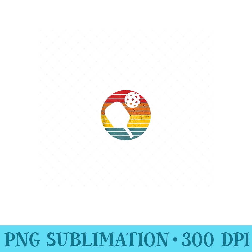 80s Retro Vintage Pickleball - Sublimation PNG Designs - Perfect for Sublimation Art