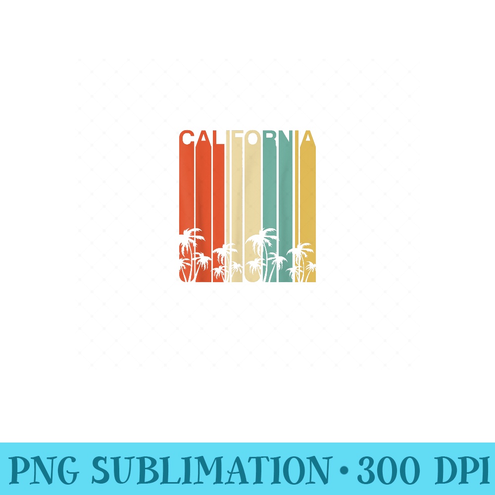Retro California Surf Vintage Beach Cali 80s Venice Retro - Exclusive PNG designs - Defying the Norms