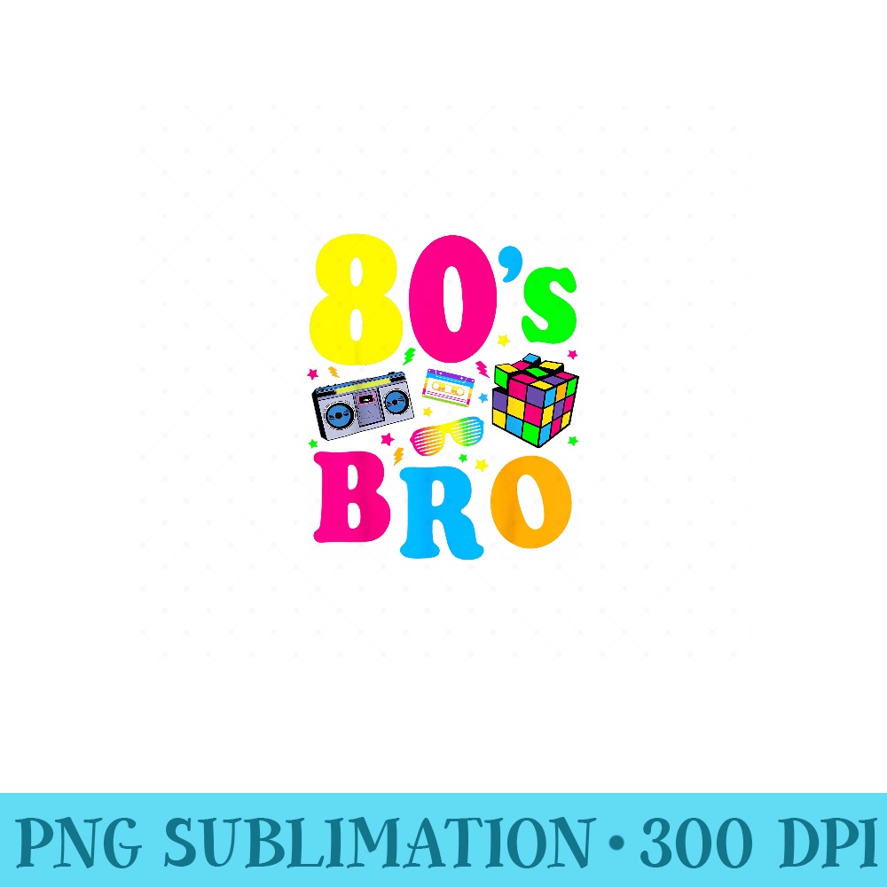 80s theme party, 80s costume, 80s party tee - PNG Templates - Easy-To-Print And User-Friendly Designs