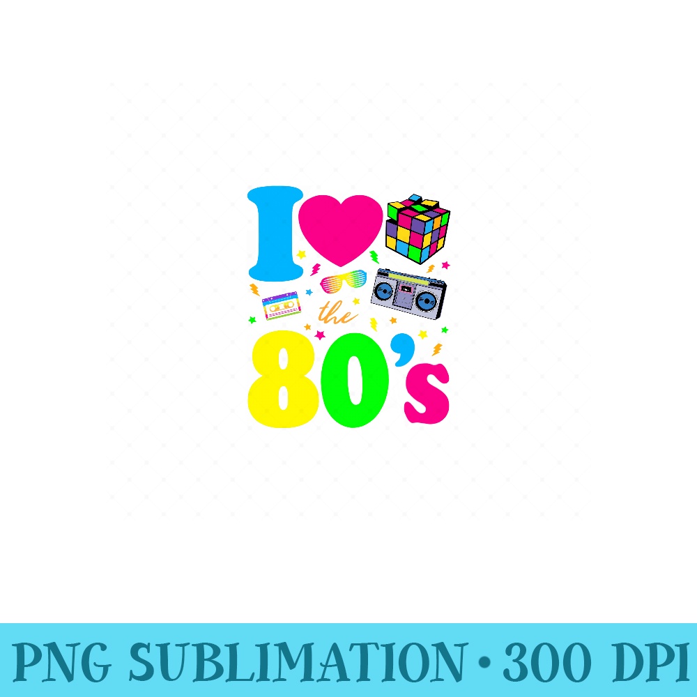 I Love The 80s 80s Clothes for Women and Men Sweatshirt - Unique Sublimation patterns - Unleash Your Inner Rebellion