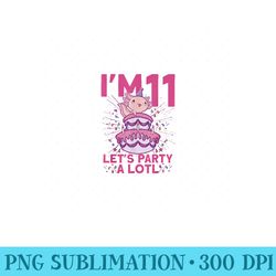 im 11 bday axolotl party cute 11th birthday axolotl - high quality png files