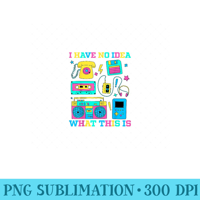 I Have No Idea What This Is 70s 80s 90s Outfit - Unique Sublimation patterns - Stunning Sublimation Graphics