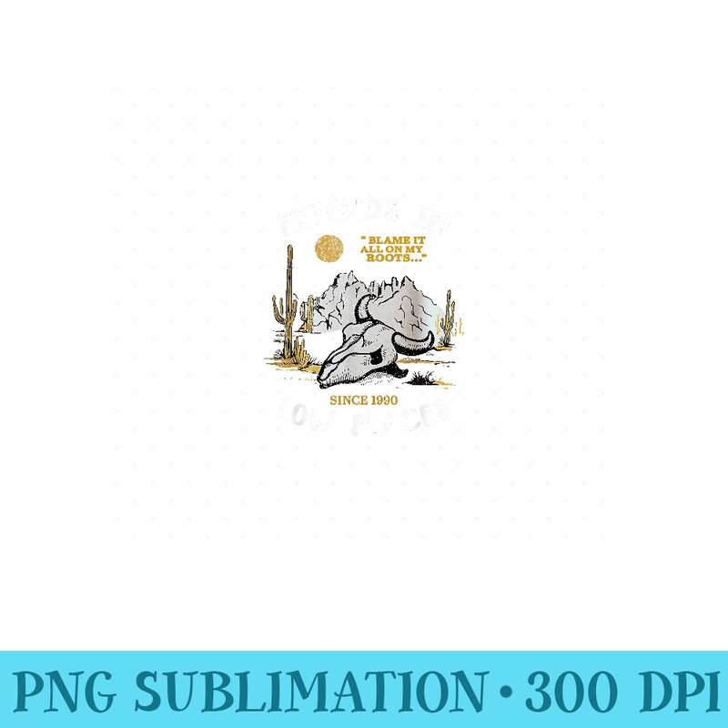 Friend In Low Places, 90s Country Western - Printable PNG Images - Capture Imagination with Every Detail