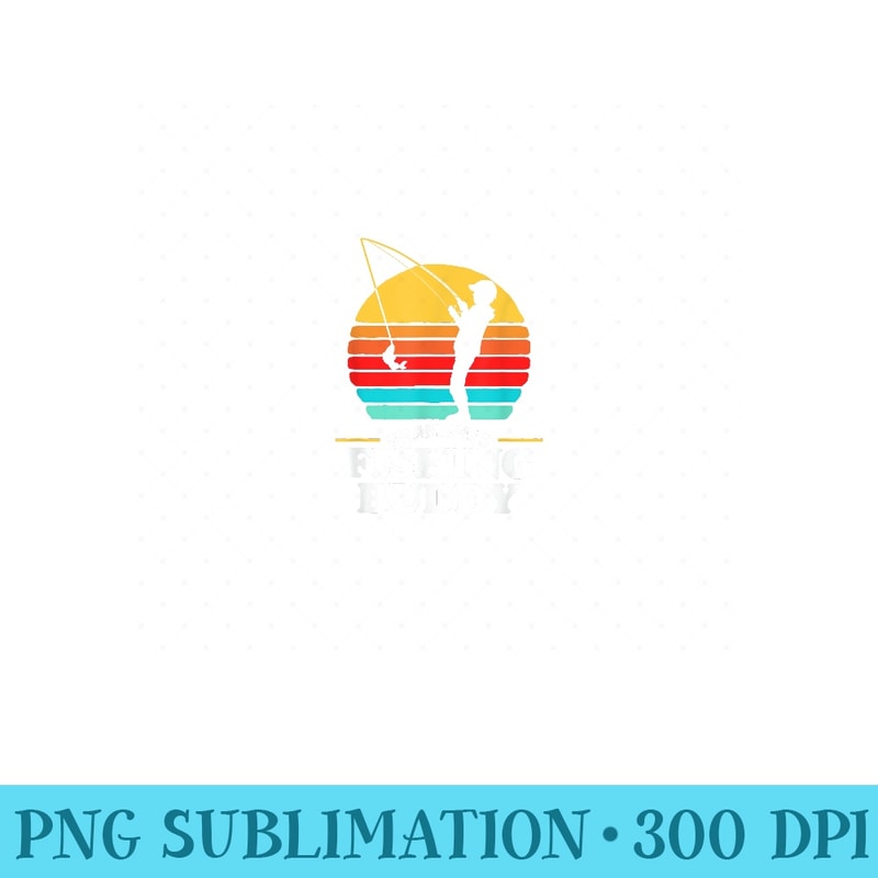 Grandpas Fishing Buddy Cute Retro 80s Sunset - PNG Clipart - Bring Your Designs to Life