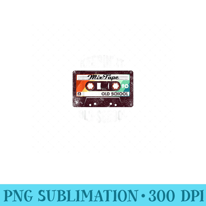 Old School Hip Hop 80s 90s Mixtape Graphic T - Ready To Print PNG Designs - Limited Edition And Exclusive Designs