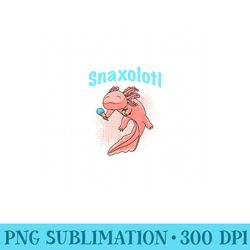 axolotl snaxolol snack axolotl ice cream - mug sublimation png
