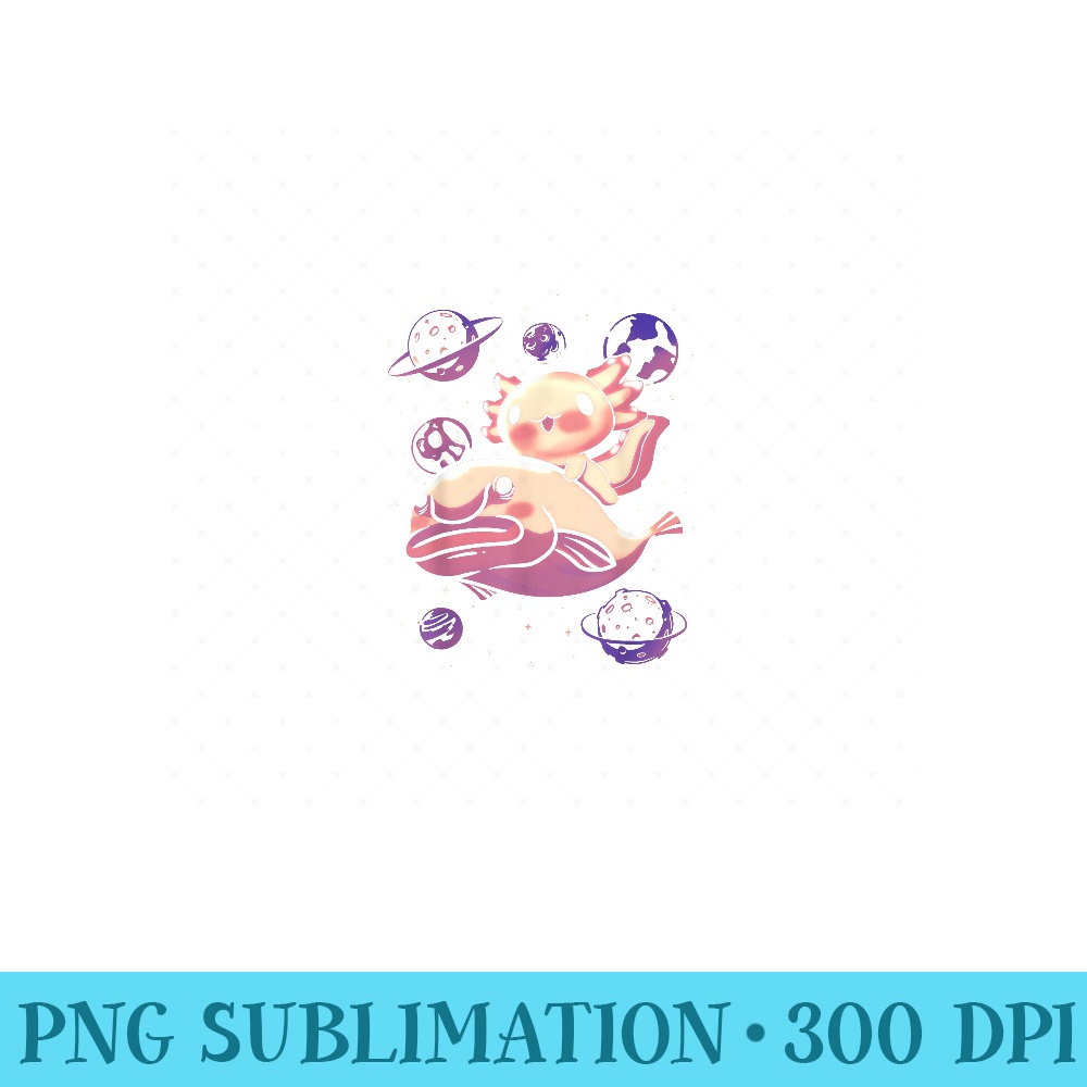 Axolotl Kawaii Blobfish - Unique PNG Artwork - Perfect for Personalization