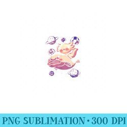 axolotl kawaii blobfish - unique png artwork