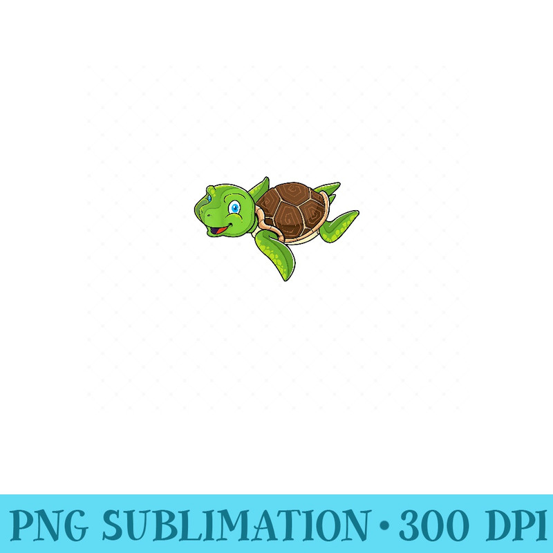 Sea Turtle Save The Turtles Ocean Animal Women Girl - High Quality PNG files - Capture Imagination with Every Detail