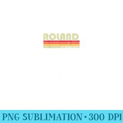 roland surname funny retro vintage 80s 90s birthday reunion - png design files