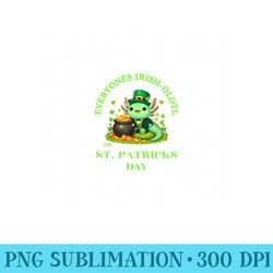 everyones irish olotl axolotl st patricks day, green axolotl - unique sublimation png download