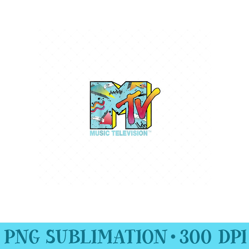 Classic MTV Logo 80s Print Design - High Quality PNG Files - Unleash Your Inner Rebellion