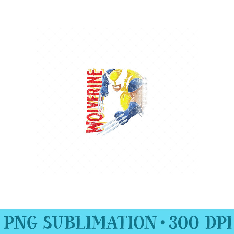 Marvel XMen Wolverine 90s Animated Series - PNG Templates - Revolutionize Your Designs