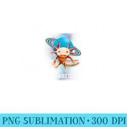 space axolotl cute for axolotl and space lovers - png templates