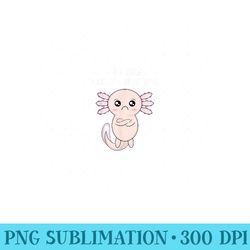 adorable sure axolotl questions mexican salamander - mug sublimation png