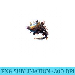 axolotl detailed rare pet art dark - printable png graphics