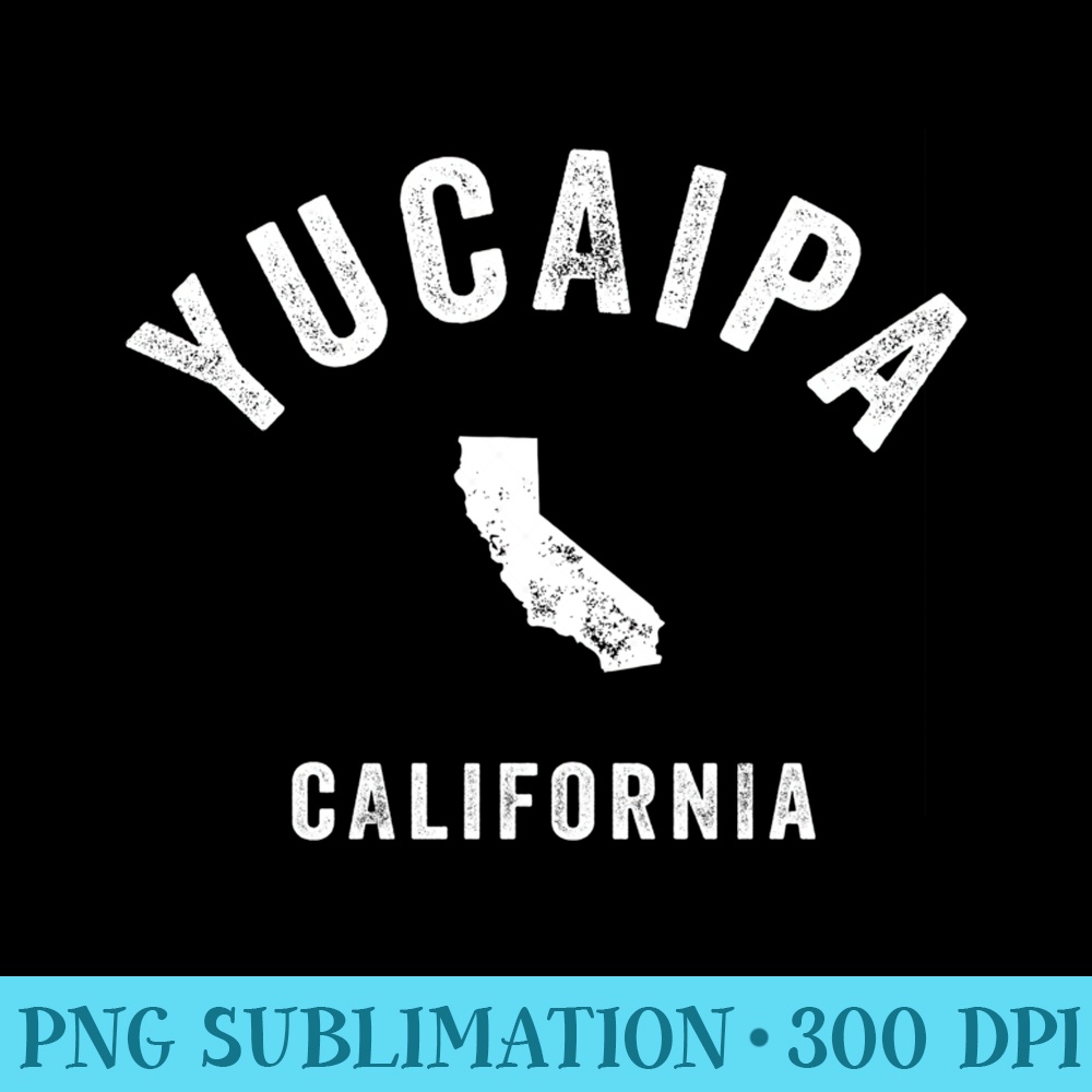 Yucaipa California CA Vintage 70s Athletic Sports Design - Digital PNG Downloads - Fashionable and Fearless