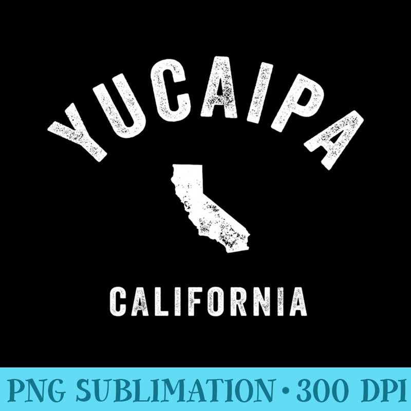 Yucaipa California CA Vintage 70s Athletic Sports Design - Digital PNG Downloads - Fashionable and Fearless