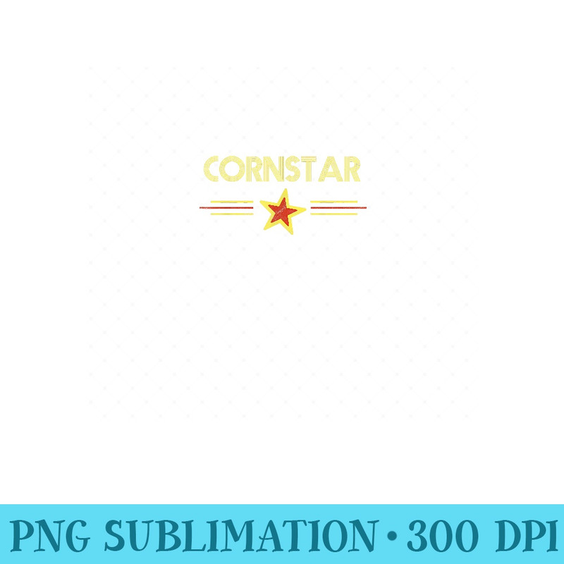Corn Star Retro 80s Cornhole Team Funny Vintage Graphic - PNG Art Files - Boost Your Success with this Inspirational PNG Download