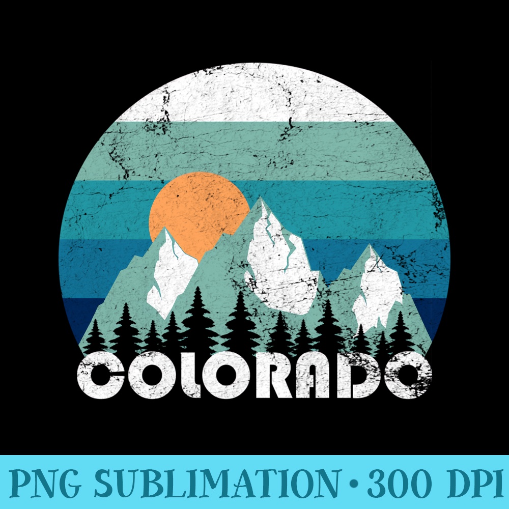 Colorado State Retro Vintage - Mug Sublimation PNG - Revolutionize Your Designs