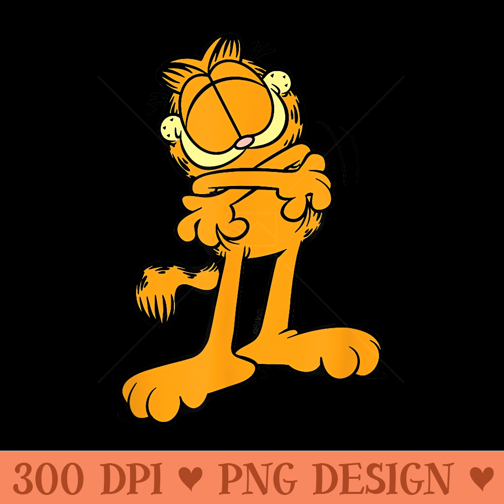 Garfield Self Hug - PNG design downloads - Perfect for Sublimation Mastery