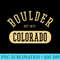 Vintage Boulder Colorado Retro College Jersey Style Sweatshirt - PNG Design Files - Defying the Norms