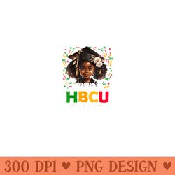 future hbcu grad afro black girl graduation college - unique png artwork